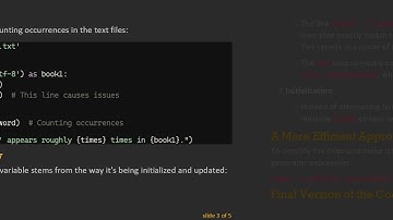 Efficiently Counting the Occurrences of a Word in a File Using Python loops