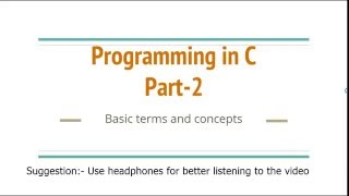 Programming in C part-2 Algorithms & Flowcharts