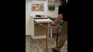 Folding Leg Pull Out Table from Häfele #shorts #hafele