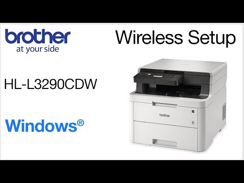 Connect HLL3290CDW to a wireless computer - Windows