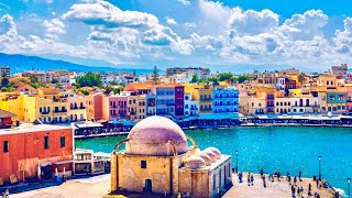 Chania Crete 🇬🇷 Greece's Beautiful Harbor and Old Town
