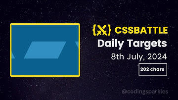 CSS Battle Daily Targets | 8th July, 2024 | Solution