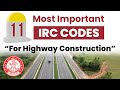 11 important irc codes for highway construction  irc codes for highway project