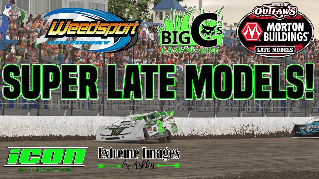 iRacing World of Outlaws Late Models Weedsport Speedway Official Race