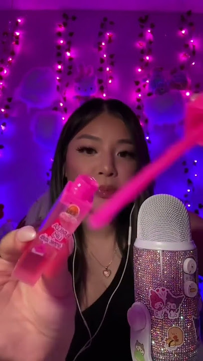 Eating lipgloss?🫣 #shorts #asmr