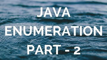 Java enumeration (enum)  part 2 (manohar academy)