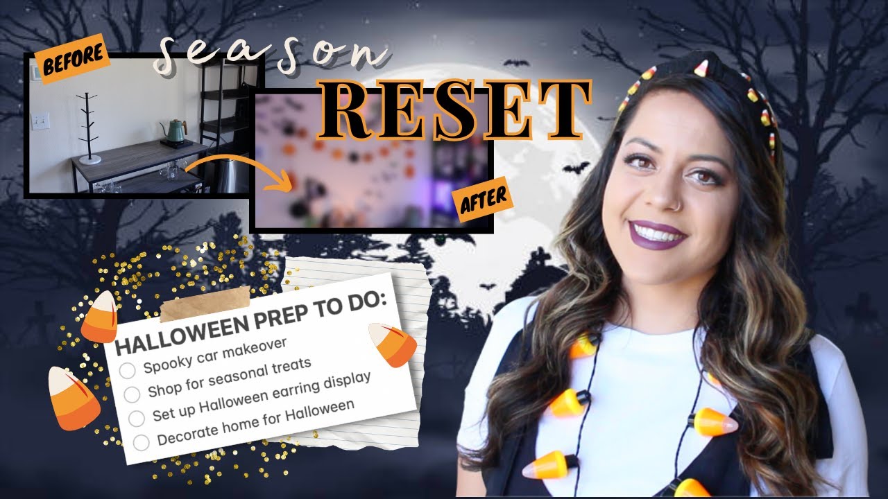 🎃 GET READY FOR HALLOWEEN WITH ME: fall food shopping, spooky car makeover & decorate with me 🎃