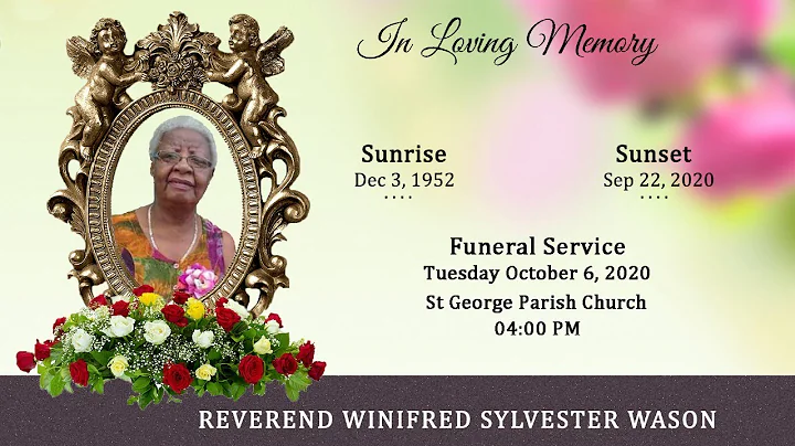 Funeral Service for the Late Reverend Winifred Syl...