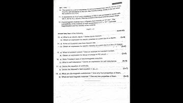 Bsc 2nd sem physics,, electricity and magnetism 2023