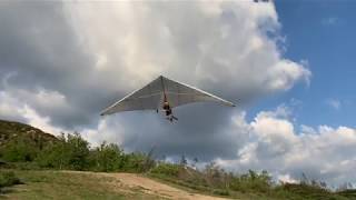 Paraglider Pilot tries Hang Gliding