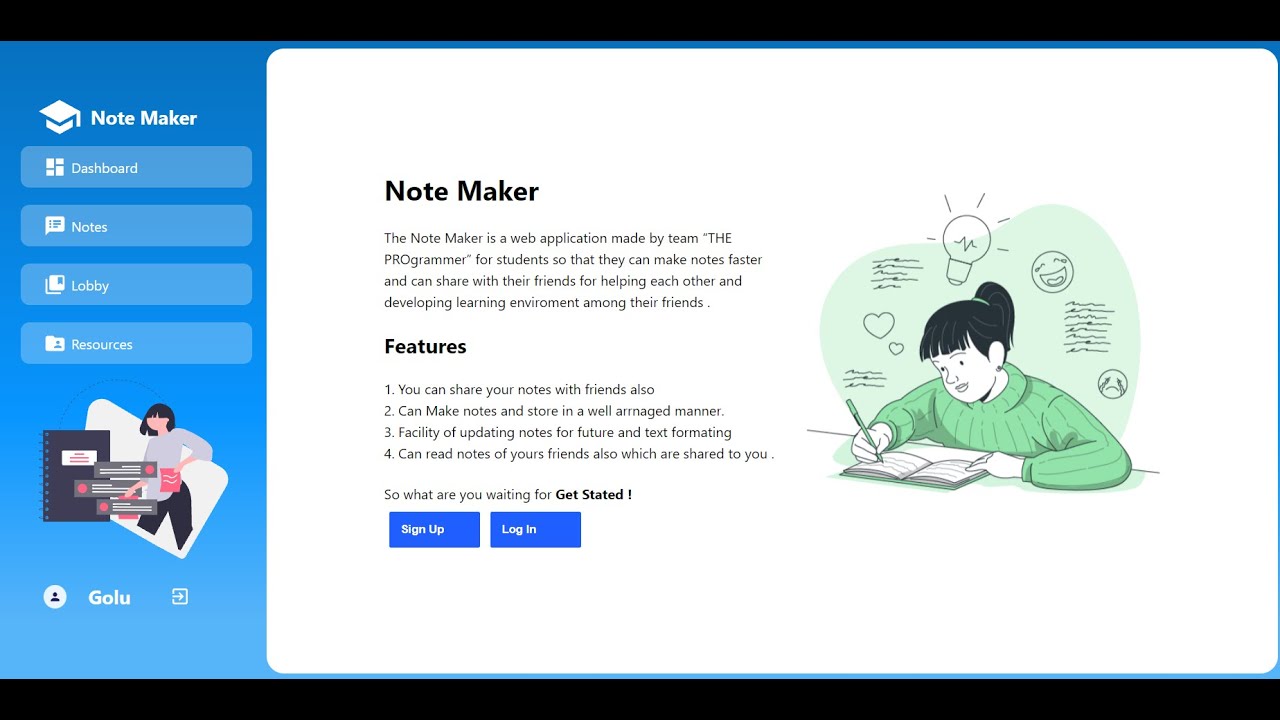 Note Maker | MERN Project | THE PROgrammer | Ait Pune