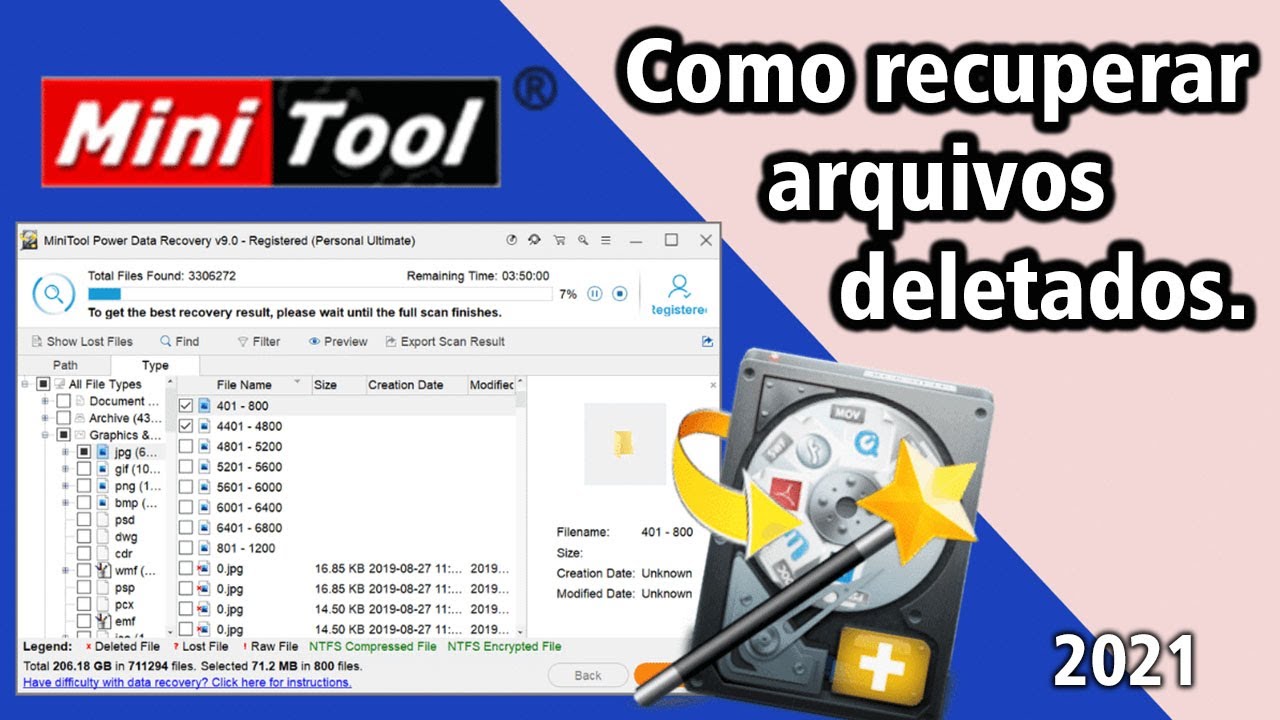 Recuperação de arquivos deletados (HD ou Pendrive) YouTube