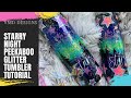 STARRY NIGHT PEEKABOO GLITTER TUMBLER TUTORIAL: Creating a multi-layered glittered epoxy tumbler