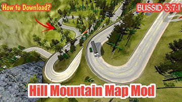 🤩New Mountain Road Map Mod In Bus Simulator Indonesia| New Secret Map Mod Bussid3.7.1🎀| Offroad Map