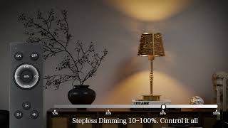 Soft Warm Light with a Rattan Touch | Modern Dimmable Table Lamp screenshot 4