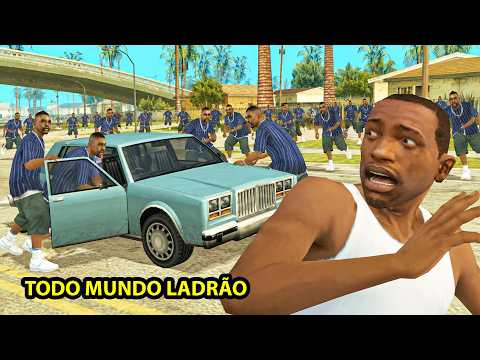 I turned EVERY GTA SA NPC into a THIEF and the game had NO CLUE what was happening