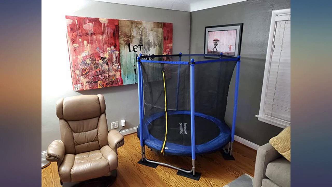 Fashionsport OUTFITTERS Trampoline with Safety Enclosure Indoor or