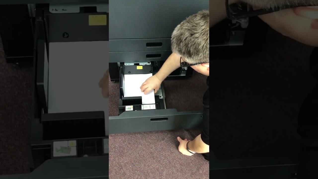 Loading a large capacity tray