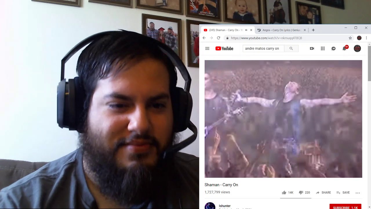 Shaman - Carry On (Live) REACTION!! + A Message.