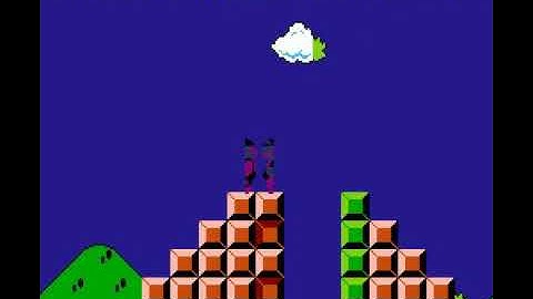 Probably The Most CORRUPTED Game Of SMB (Game Genie, Code: KEAAAA) (SEIZURE WARNING)