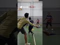Aksi Gila Adu Raket Siap siap Terpana! #badminton #badmintonlovers#tepok #sports #shorts