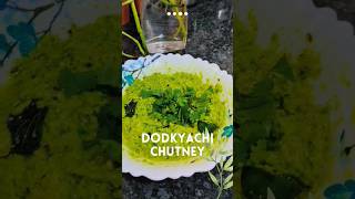 DODKYACHI CHUTNEY ?dodkachutneyquickrecipequickbitestrendingmarathishortsvideorecipefood