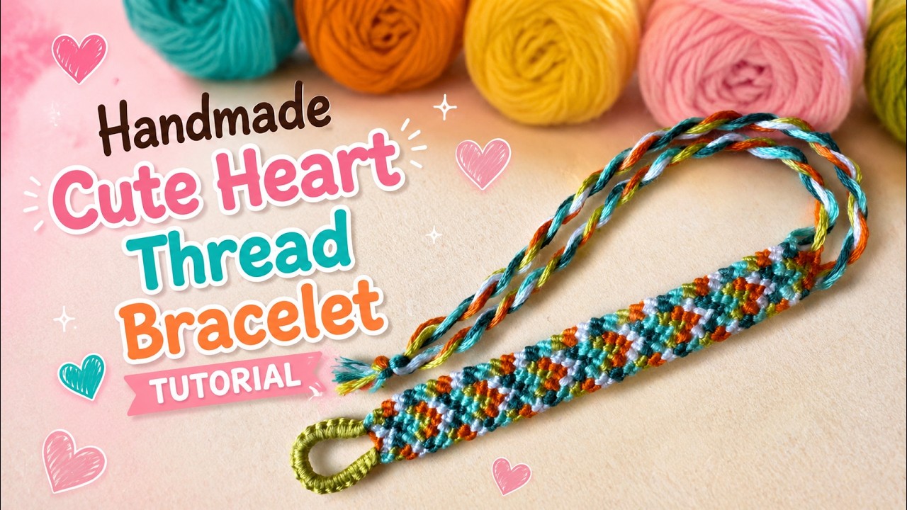 Bracelet Pattern #2359 | ❤️Little heart Bracelet | Macrame | Staked Heart Patterned ❤️| Braceletbook