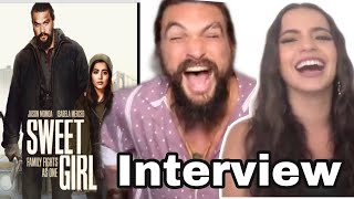 JASON MOMOA FARTS ON CUE : HILARIOUS INTERVIEW WITH ISABELA MERCED! CHATS AQUAMAN 2, SWEET GIRL FILM