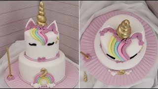 Unicorn cake | Two tier cake | Easy cake tutorial | Unicorn Birthday cake | Sugarpot Delights