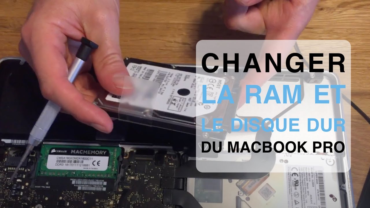 Remplacement du disque dur du MacBook Pro 15 Core 2 Duo modèle