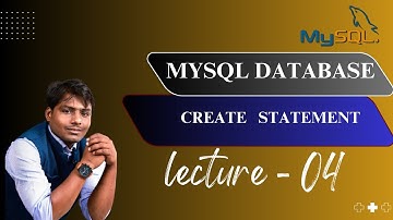 SQL lecture - 4 | Create Statement | NMD PVT LTD