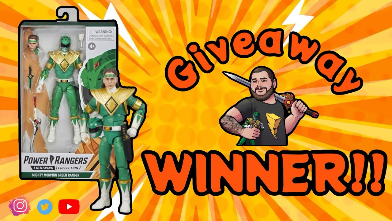 Power Rangers Lightning Collection Green Ranger Giveaway winner! # ...