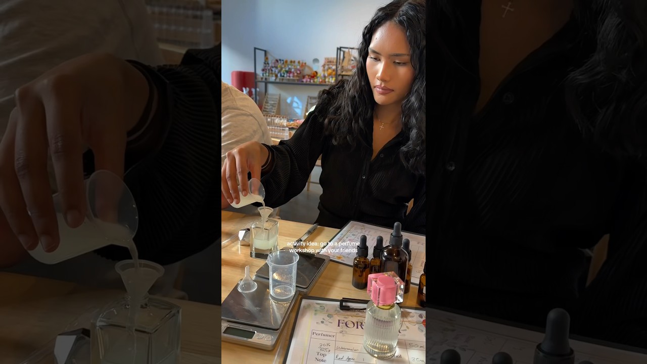 perfume workshop with friends 