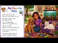 Learn English A1- | My Favorite Pets | ESL Reading & Listening Practice