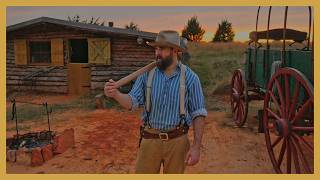 Building My 1800s Homestead Alone - 4 Days on the Oklahoma Frontier (ASMR)