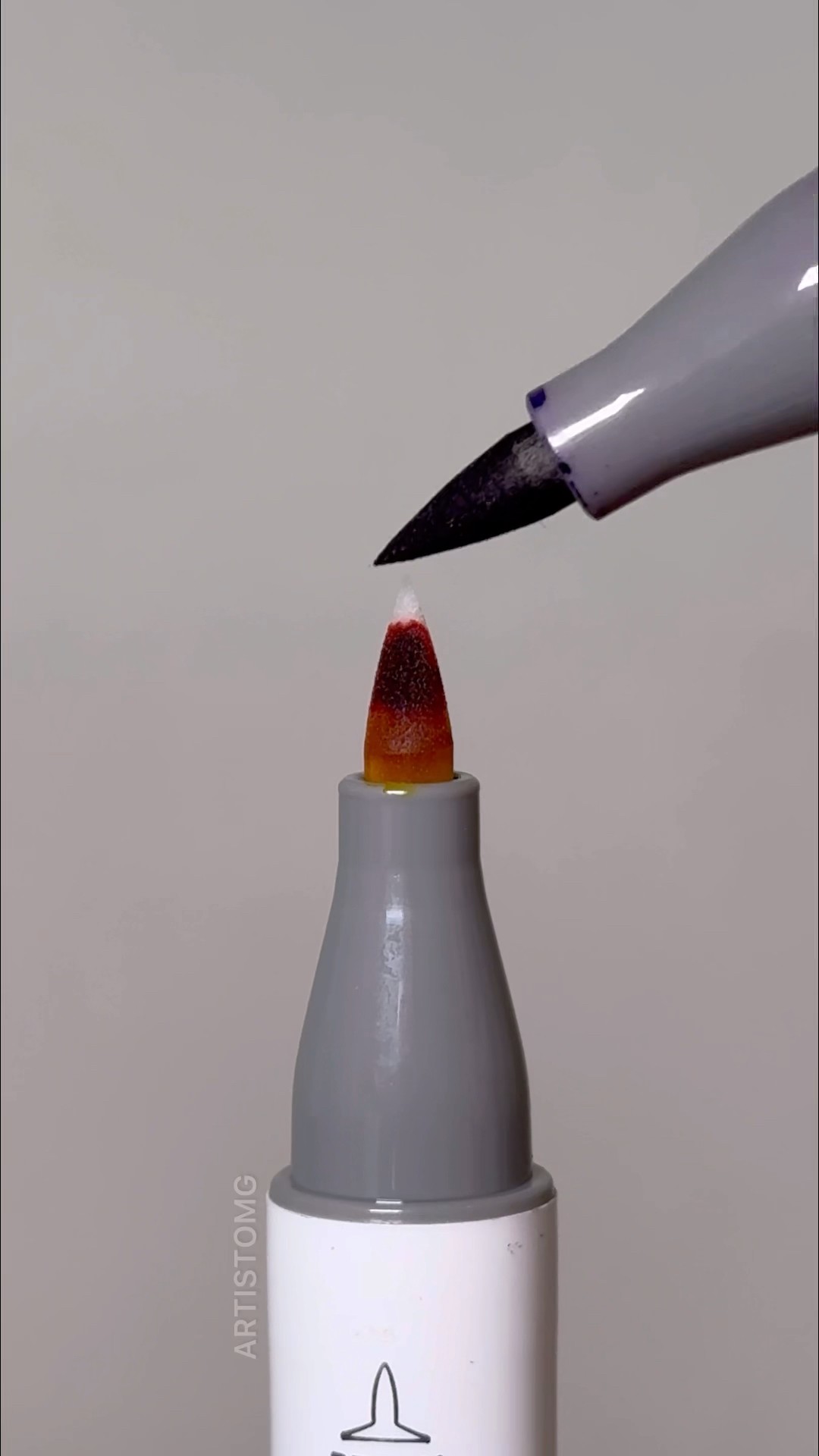 3D Alcohol Marker with Primary Colors! ?✨? #art #artsupplies #shorts