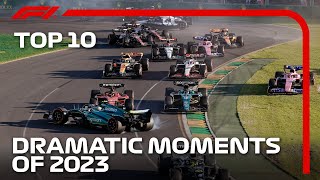 Top 10 Dramatic Moments of the 2023 F1 Season