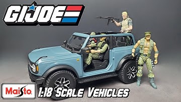 GI JOE Vehicle on a Budget - Maisto 1:18 Ford Bronco #gijoe #maistocars #118scale #actionfigure
