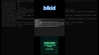 🔥 Linux Tip: Use blkid to Find Disk UUIDs #linuxforbeginners #linux #coding #devops