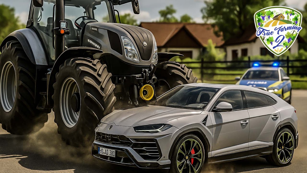 🚓💥 Chaos am LU-Hof: Lamborghini-Crash & Polizei-Drama! | True Farming 2 
