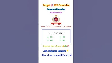 RPF Constable Number Series Reasoning 🔥🤯 #rpf 🎯💪 #rrbntpc #ntpc #groupd #railway #reasoning #ssc