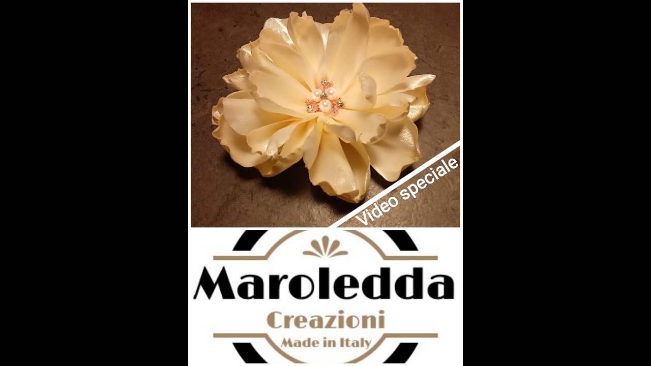 DIY🌸Fiore in raso🌸 Fiore/fatto a mano/accessorio/raso/handmade/maroledda/flowers