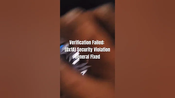 Verification Failed: (0x1A) Security Violation #shorts #how-to #verificationfailed #Security #PC