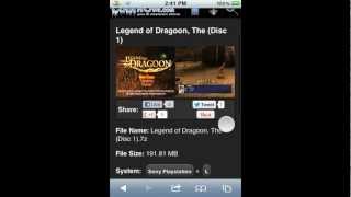 PSX4ALL: How To Get The Legend of Dragoon iPhone,iPad or iPod Touch