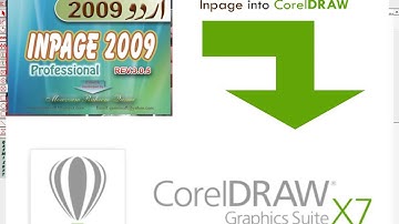 How to Import TEXT from INpage to CorelDRAW | USAMA FAYYAZ CREATIONS |