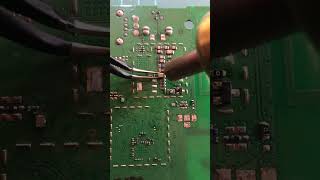 🔥 Hot Air Gun SMD Capacitor Removal #shorts