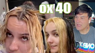 Descolorindo O Cabelo Com Ox De 40 Volumes