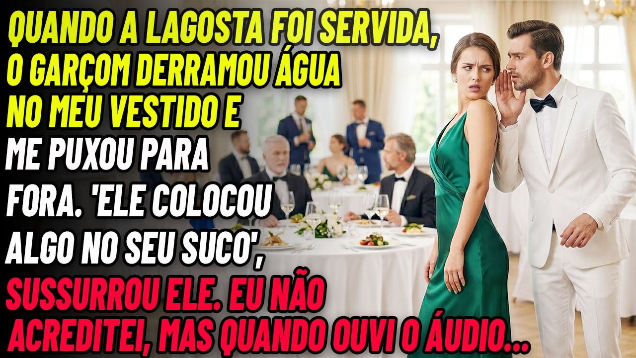 Na noite em que meu marido ergueu um copo de suco para mim, num jantar de gala, eu ainda achava que era o homem que me amava. Mas um garçom derramou água no meu vestido e, no corredor, sussurrou:...
