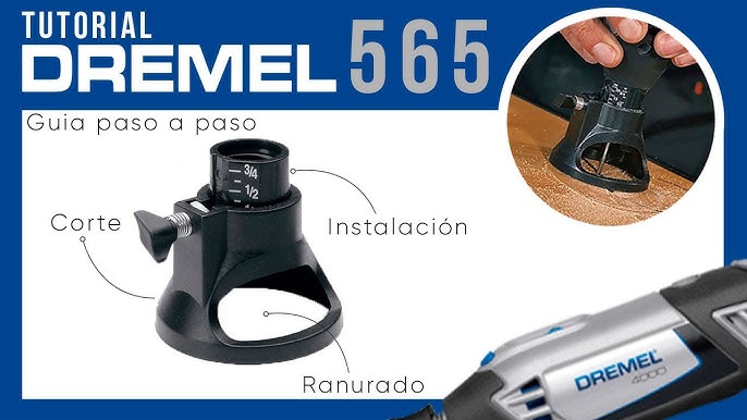 DREMEL BROCA DE CORTE 561 Y ADITAMENTO GUIA DE CORTE 565 