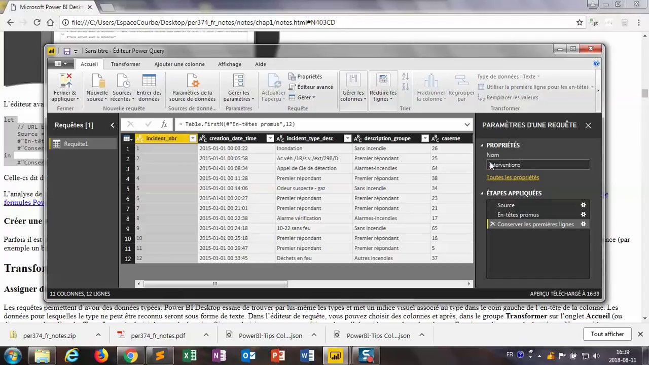 Powerbi desktop cr er une requ te vide dans l diteur de requ tes